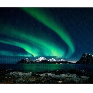 Montaña Aurora Voreal