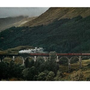 Montaña Vias del tren